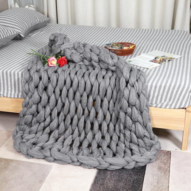Coperta letto grigia