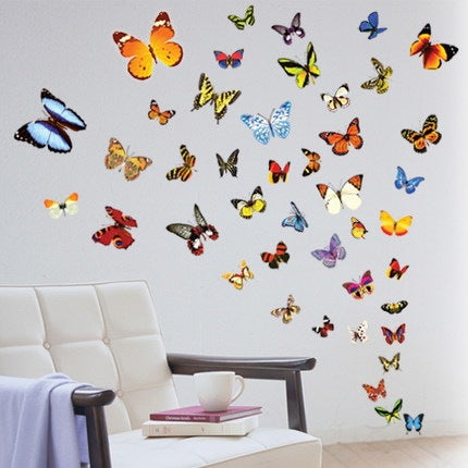 Adesivo murale farfalle