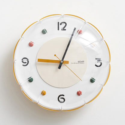 Orologio da parete Sagoma goccia rossa
