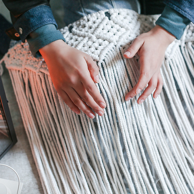 Macramé murale bohemien