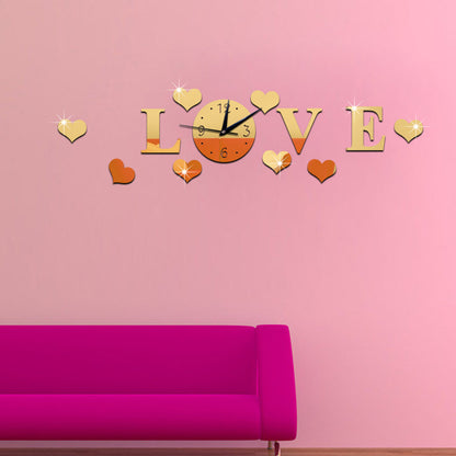 Orologio da parete LOVE e cuori