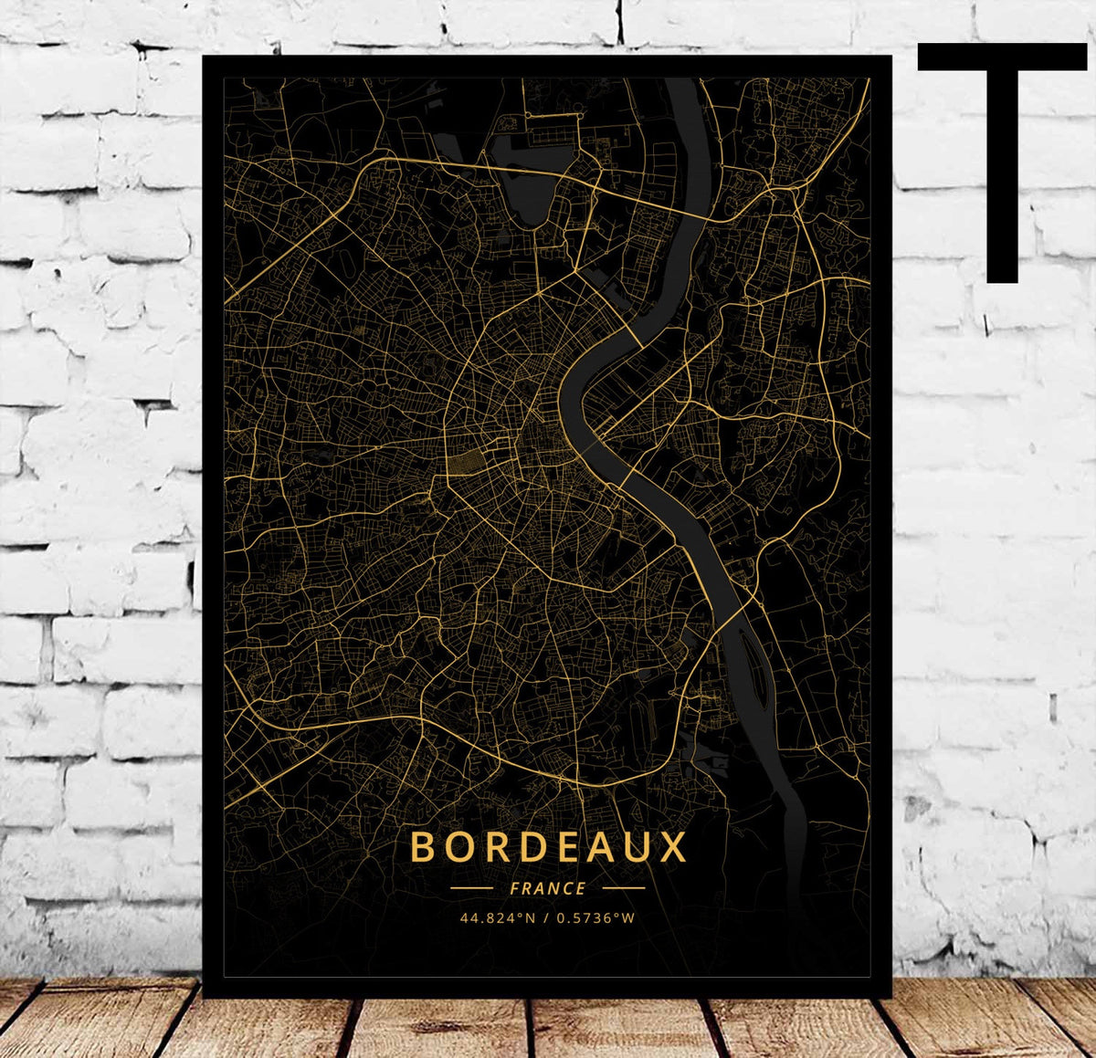 Poster Mappa di Angers