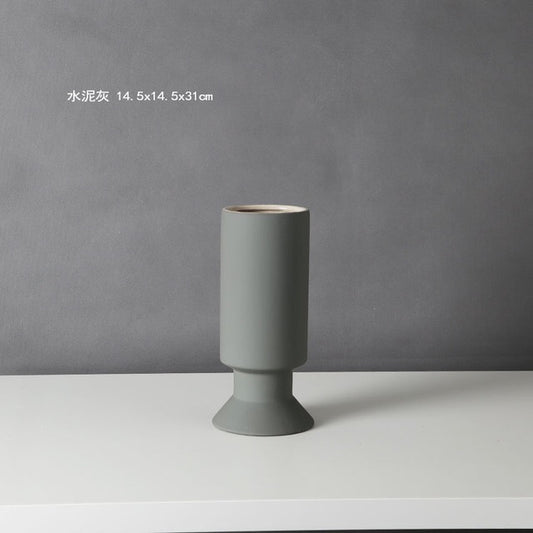 Vaso pedana cilindrico tonalità blu