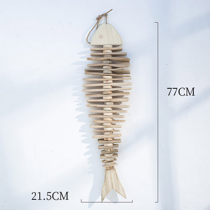 Ciondolo pesce legno
