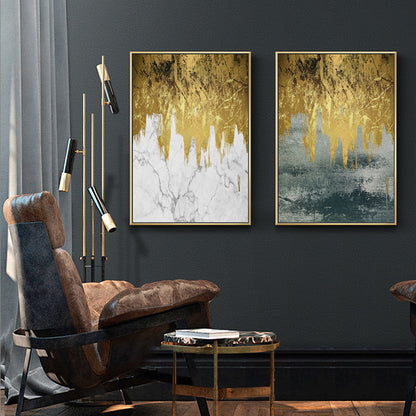 Quadro astratto dorato