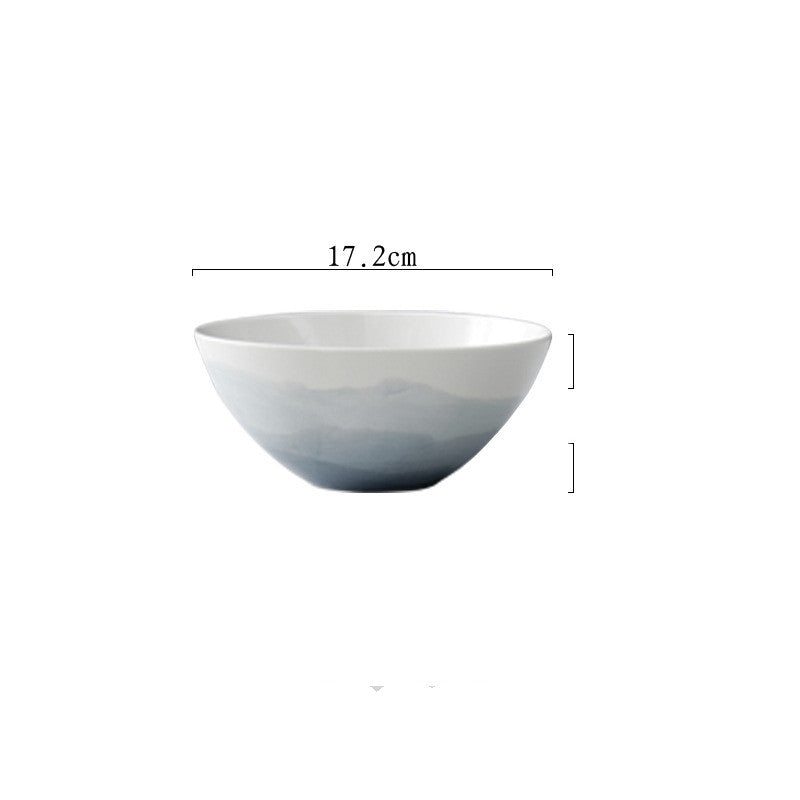 Piatto ceramica gradiente