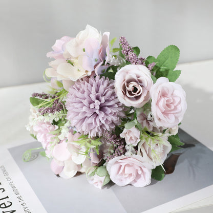 Bouquet rose artificiali