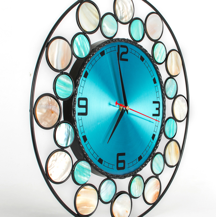 Orologio da parete Geometrico blu stelle