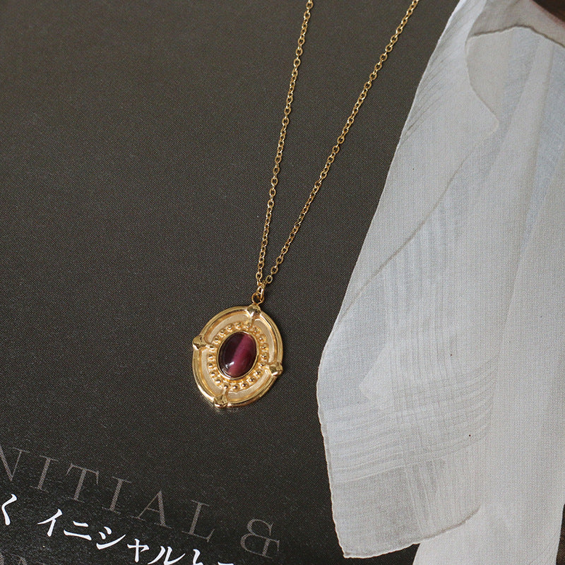 Collana barocco opaline viola