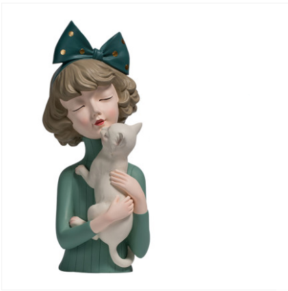 Decorazione ragazza bolle