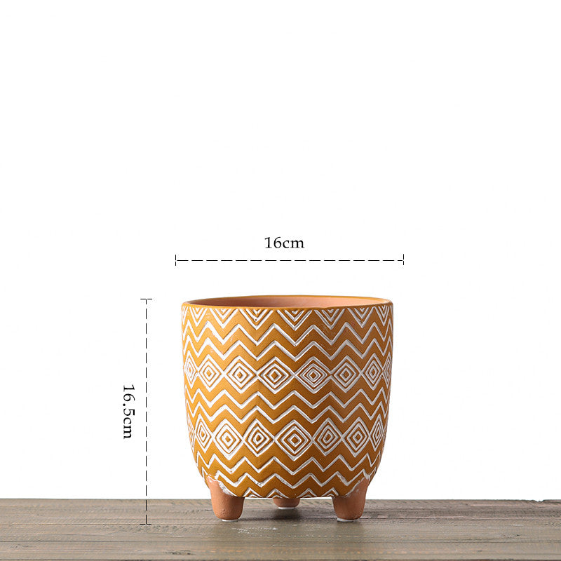 Vaso ceramica geometrico