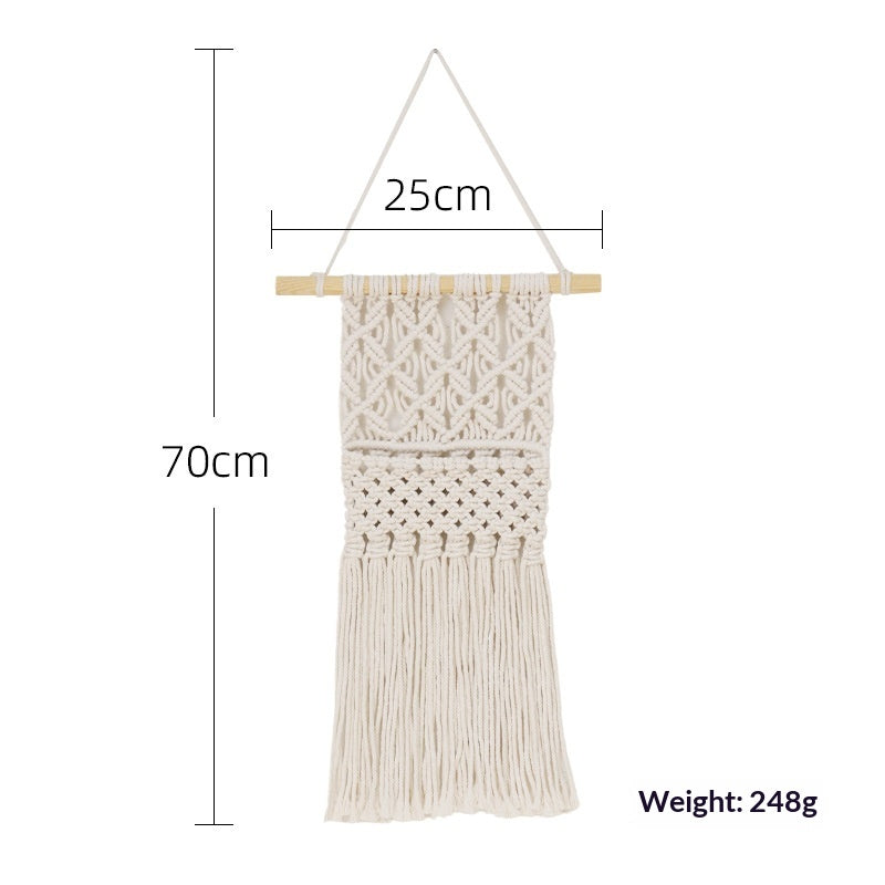 Arazzo bohemien cotone e corda