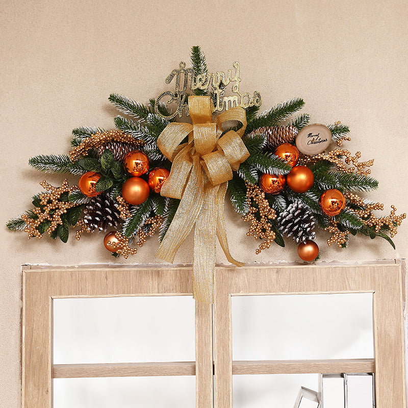 Ghirlanda Natale in Rafia