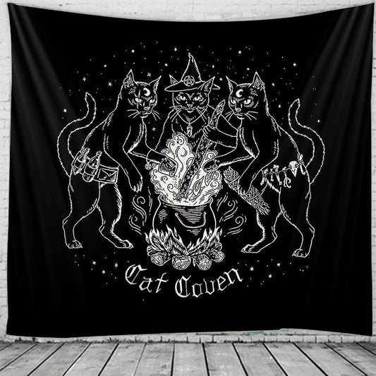 Arazzo Gatto e calderone