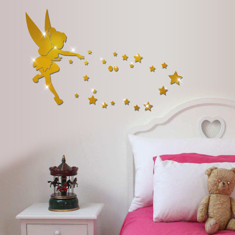 Adesivi specchio angeli 3D