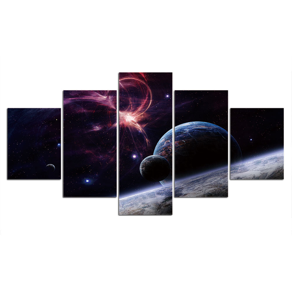 Adesivo murale Pianeti e nebulosa cosmica