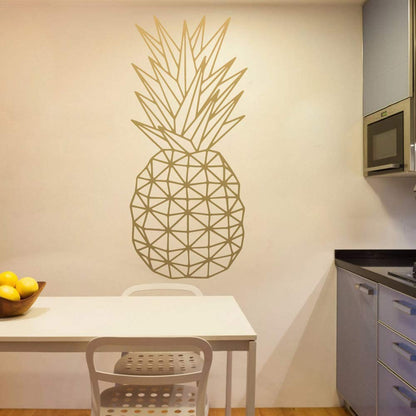 Adesivo murale ananas dorato