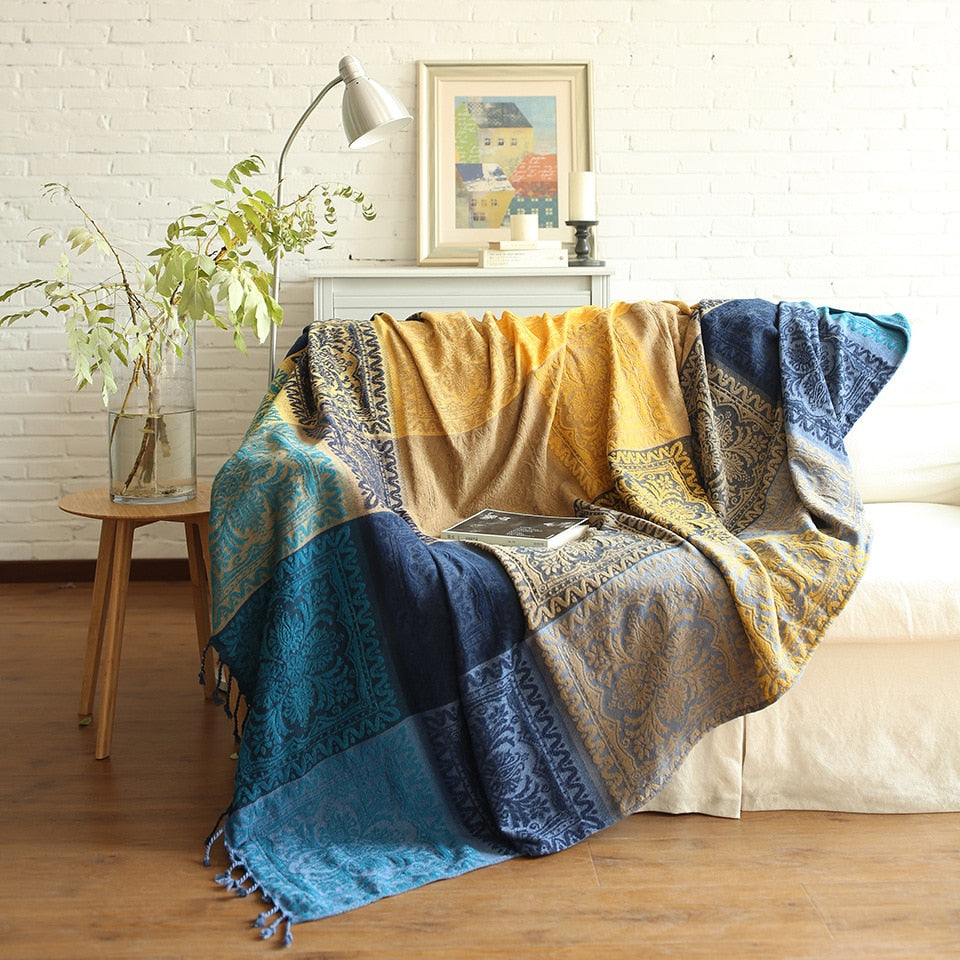 Coperta Chenille Boho