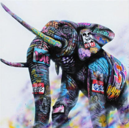 Quadro street art con graffiti