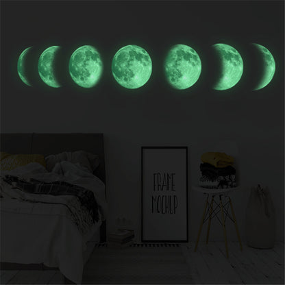 Adesivo murale Luna Fosforescente