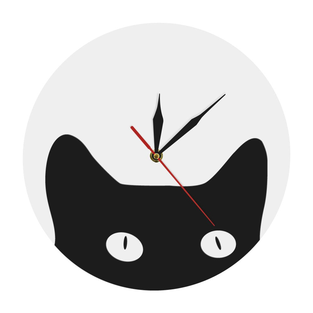 Orologio da parete Gatto nero