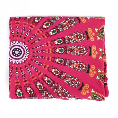 Coperta spiaggia mandala rossa