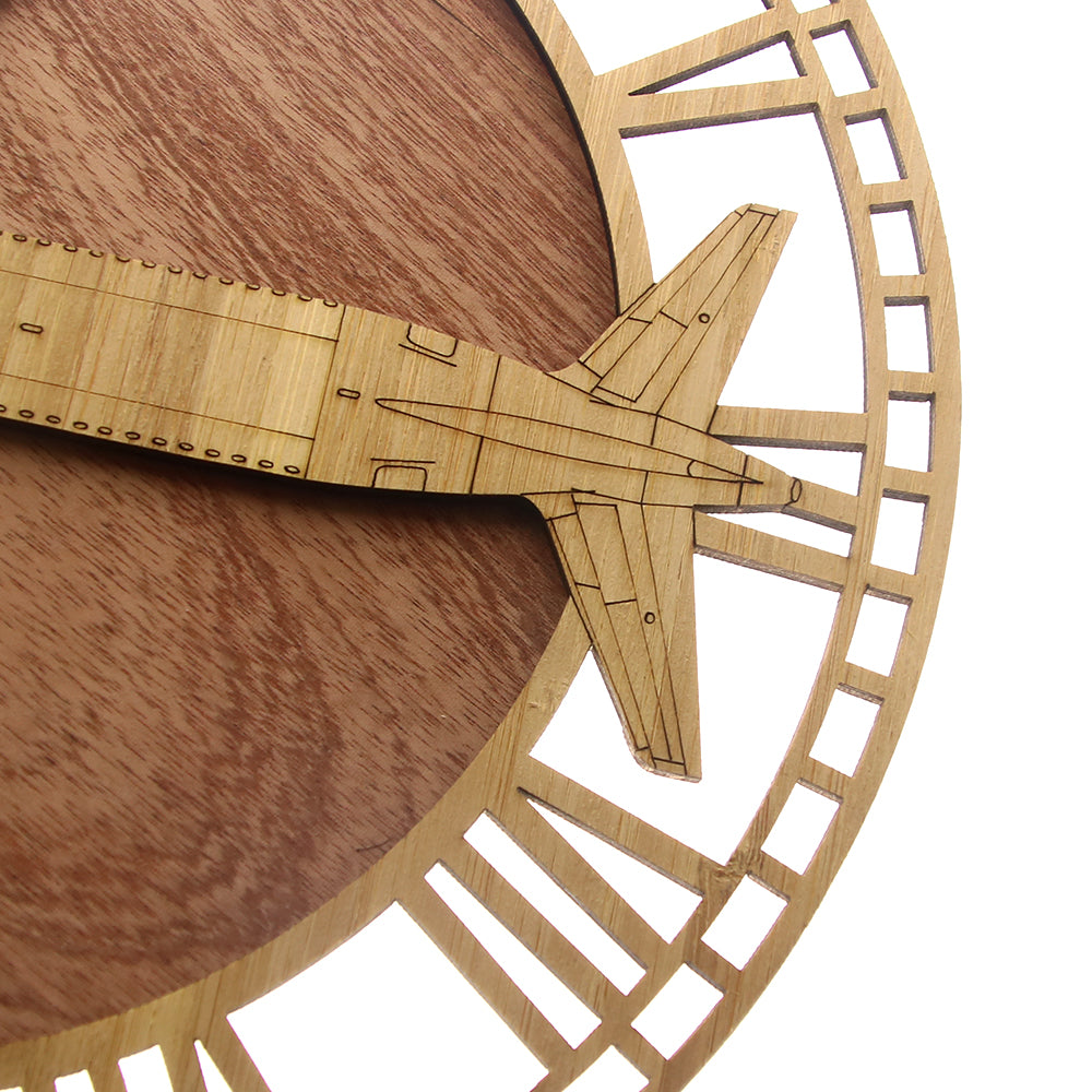 Orologio da parete Aereo legno intagliato