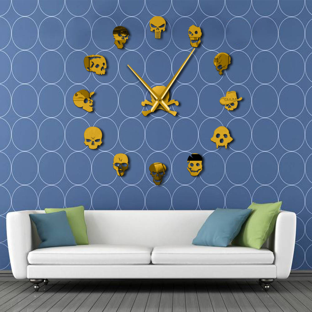 Orologio da parete Teschi e ossa