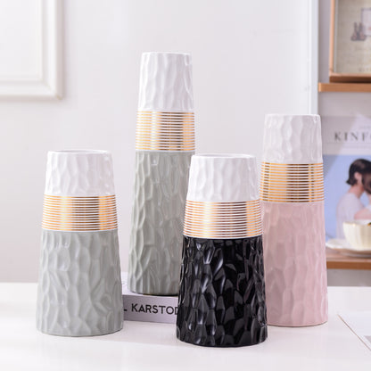 Vaso ceramica bicolore