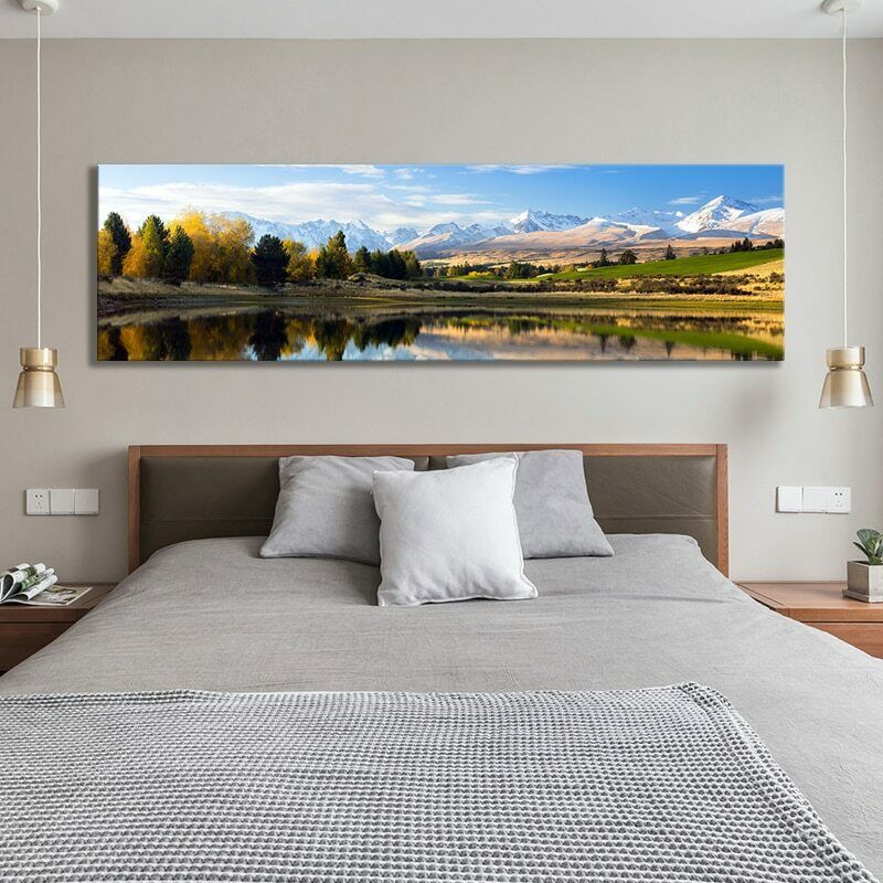 Quadro montagne e lago