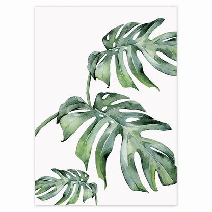Adesivo murale Piante tropicali verdi