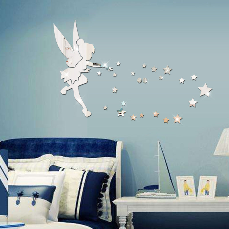 Adesivi specchio angeli 3D