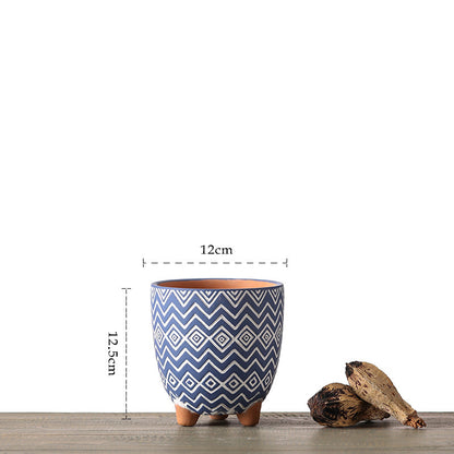 Vaso ceramica geometrico