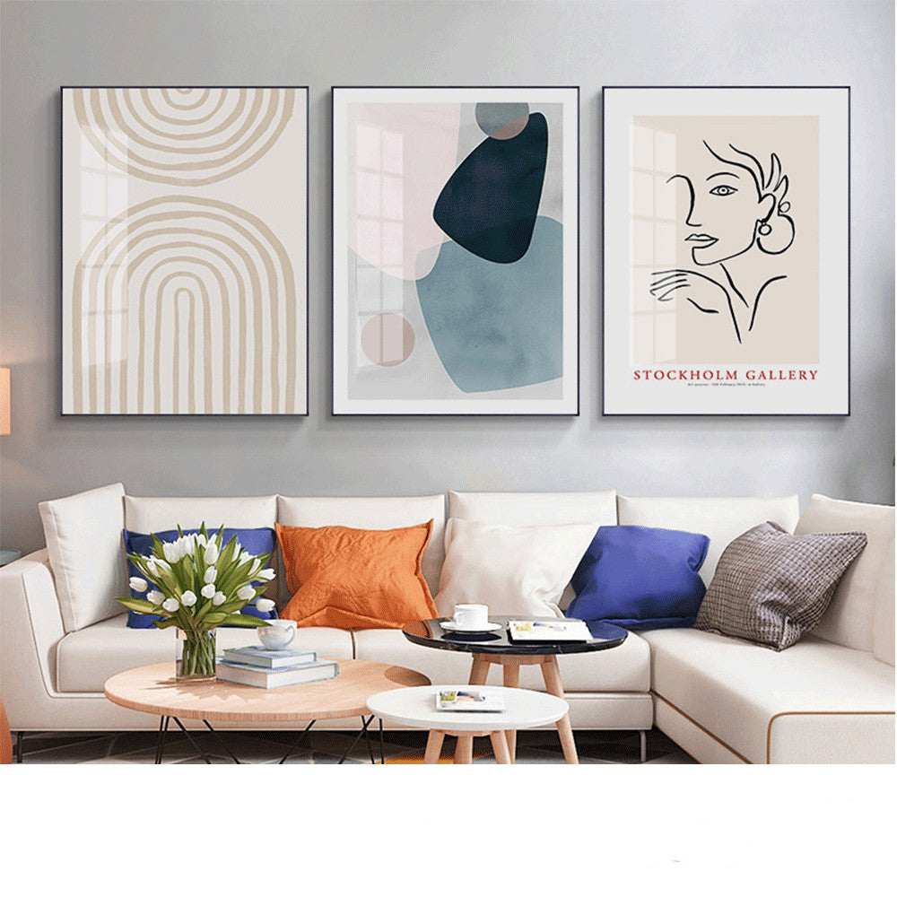 Quadro geometrico bianco e nero