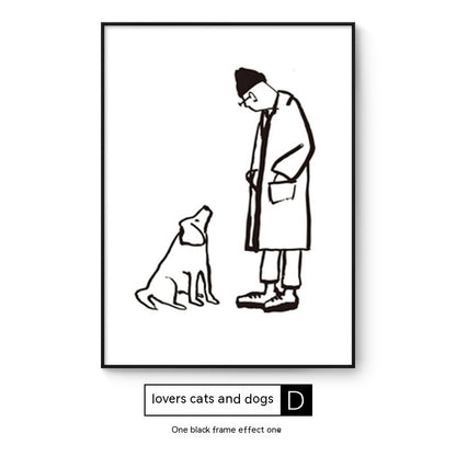 Quadro cani e gatti