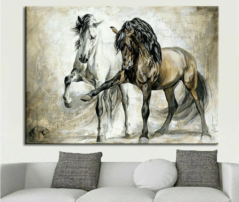 Quadro cavallo astratto