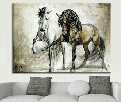 Quadro cavallo astratto