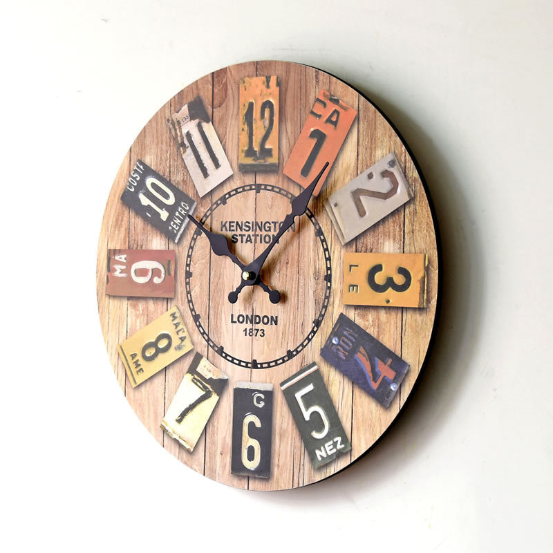 Orologio da parete Targhette vintage Londra