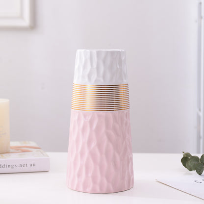 Vaso ceramica bicolore