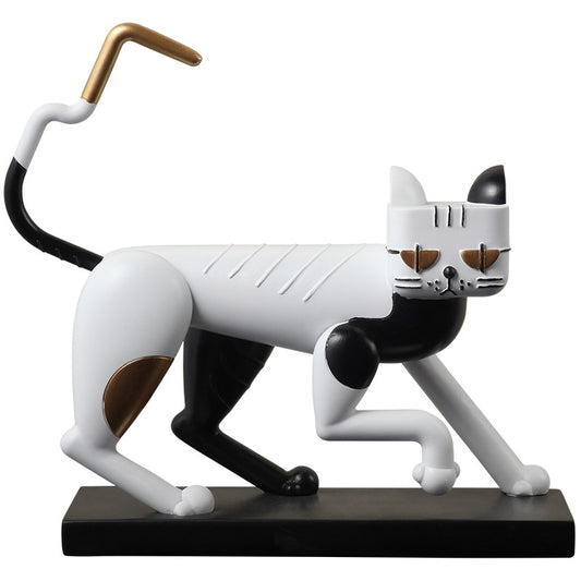 Gatto in resina