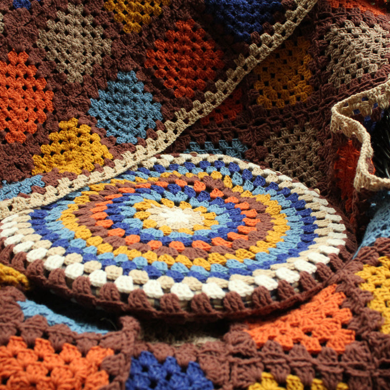 Coperta lana uncinetto