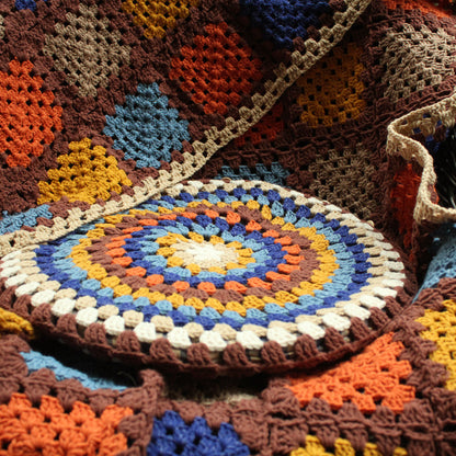 Coperta lana uncinetto