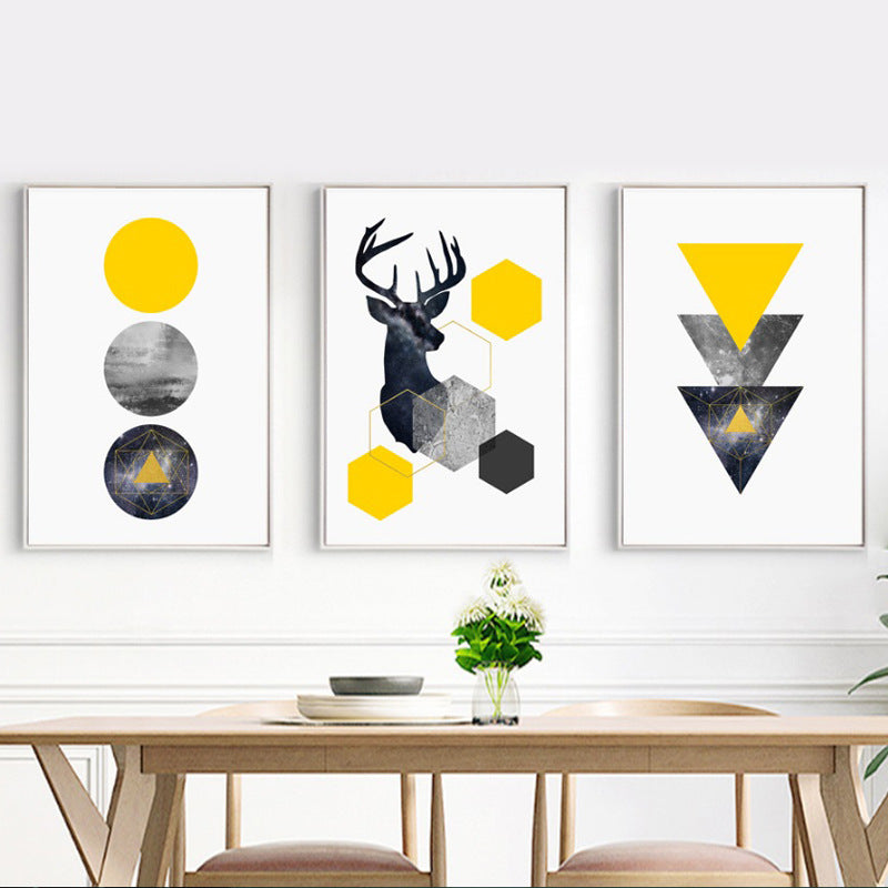 Quadro geometrico animale