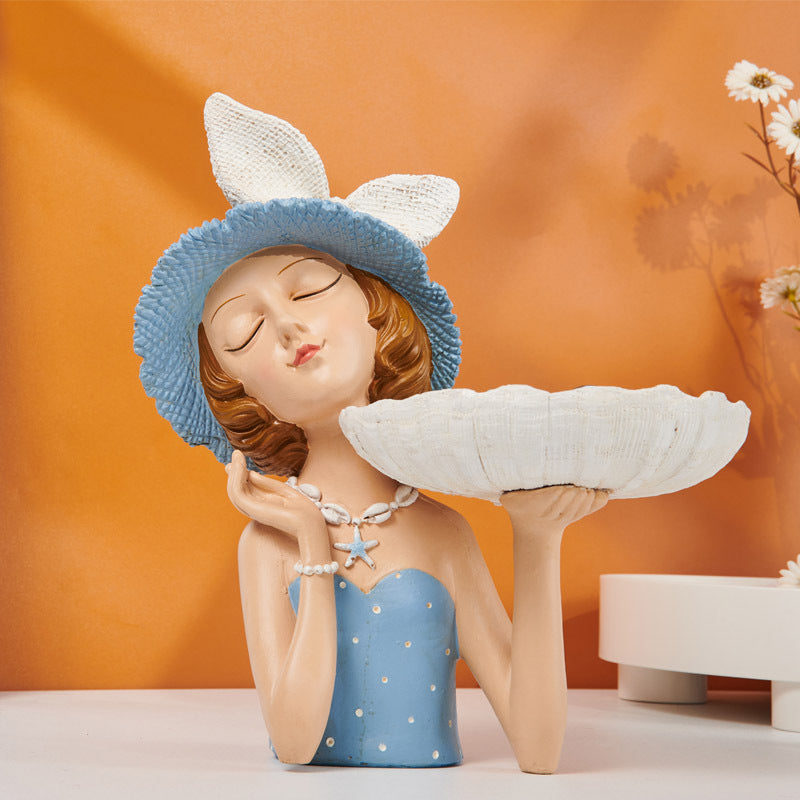Figura Ragazza con Bouquet