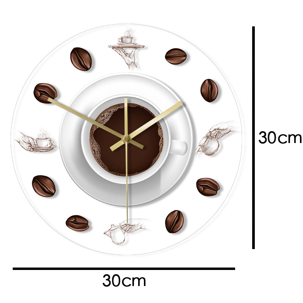 Orologio da parete Tazza caffè chicchi