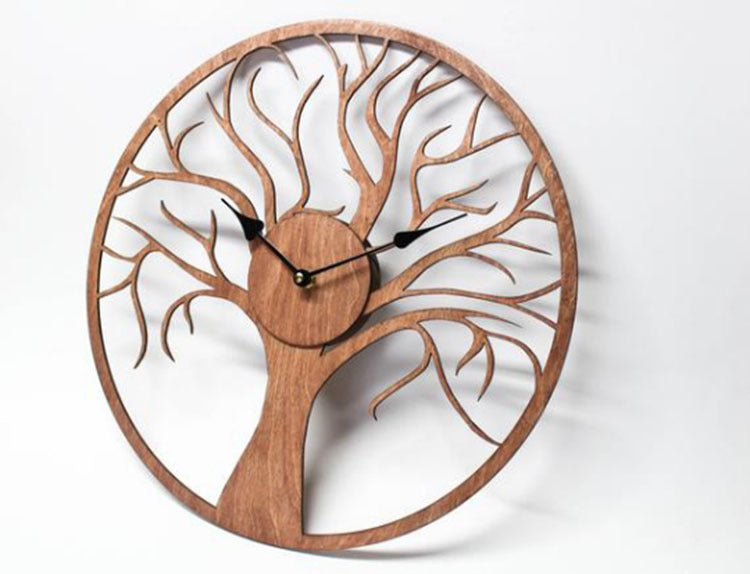 Orologio da parete Albero spoglio legno