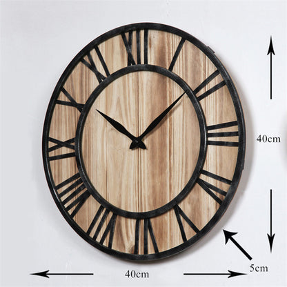 Orologio da parete Numeri romani legno