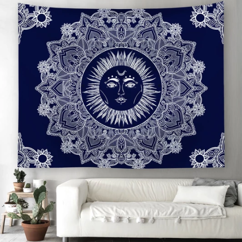 Arazzo Dio del sole blu