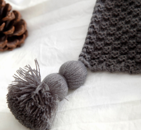 Coperta lana con nappe