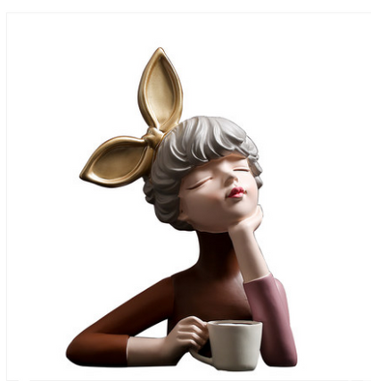 Decorazione ragazza bolle